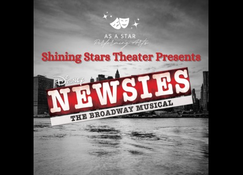 Logo for As a Star Performing Arts Newsies Orlando, FL