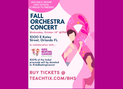 Logo for Boone High School Fall Orchestra Concert Orlando, FL