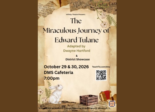 Logo for Discovery Middle School The Miraculous Journey of Edward Tulane & Showcase Thespys Orlando, FL