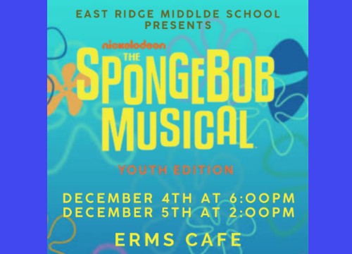 Logo for East Ridge Middle School The SpongeBob Musical: Youth Edition Clermont, FL