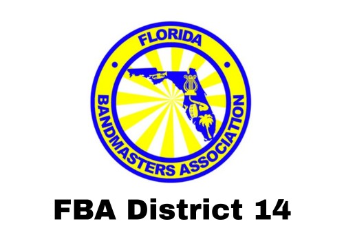 Logo for Florida Bandmasters Association District 14 FBA 14 Donations Wellington, FL