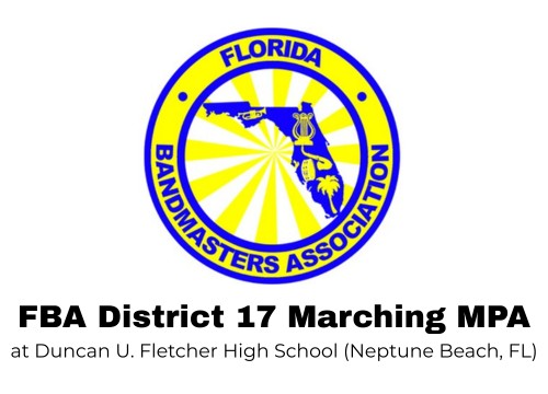 Logo for FBA District 17 Marching MPA Neptune Beach, FL