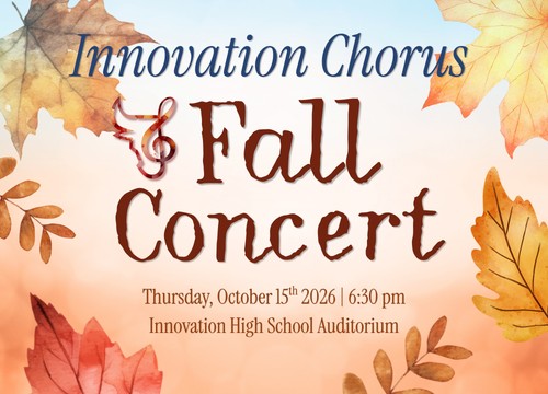 Logo for Innovation High School Fall Chorus Concert Orlando, FL