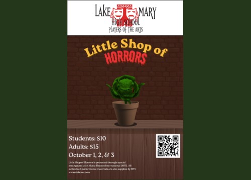 Logo for Lake Mary High School Little Shop of Horrors Lake Mary, FL