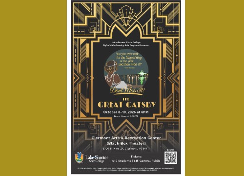 Logo for Lake-Sumter State College The Great Gatsby Clermont, FL