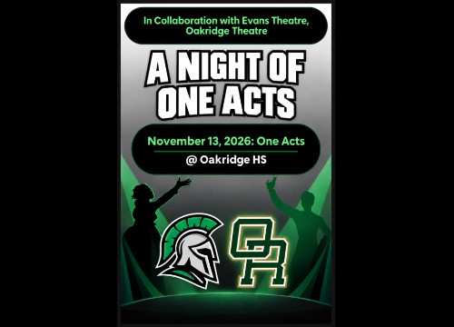 Logo for Oak Ridge High School One Act Showcase Orlando, FL