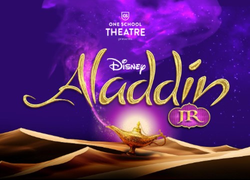 Logo for One School of the Arts & Sciences Disney's Aladdin JR. Longwood, FL