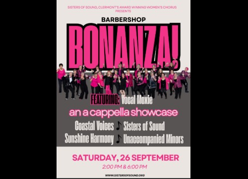 Logo for Sisters of Sound Barbershop Bonanza Clermont, FL