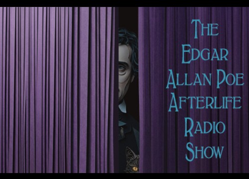Logo for Theatre In The Cloud The Edgar Allan Poe Afterlife Radio Show ST.CLOUD, FL