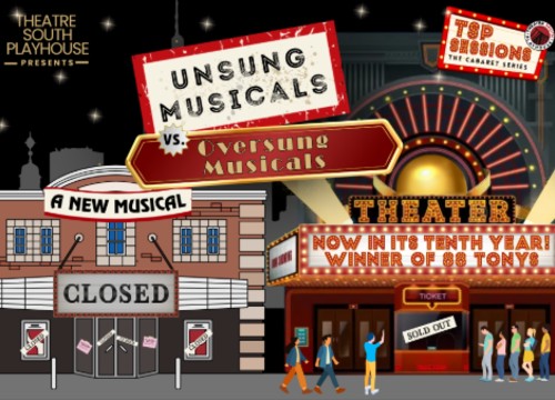 Logo for Theatre South Playhouse Unsung Musicals vs. Oversung Musicals! Orlando, FL